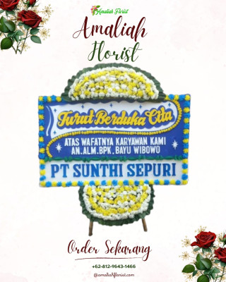 Papan Bunga Duka di Gunungsitoli Utara