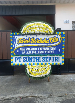 Papan Bunga Duka di Gunungsitoli Utara