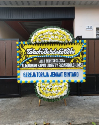 Papan Bunga Duka di Gunungsitoli Utara